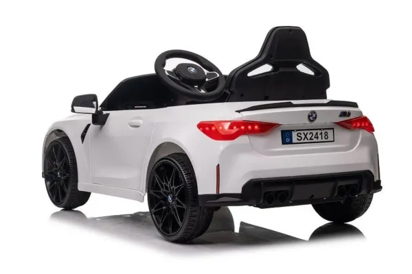 Kinderauto Elektrisch "BMW M4" - lizenziert - 12V7A Akku, 2 Motoren- 2,4Ghz Fernsteuerung, MP3, Ledersitz+EVA – Bild 12