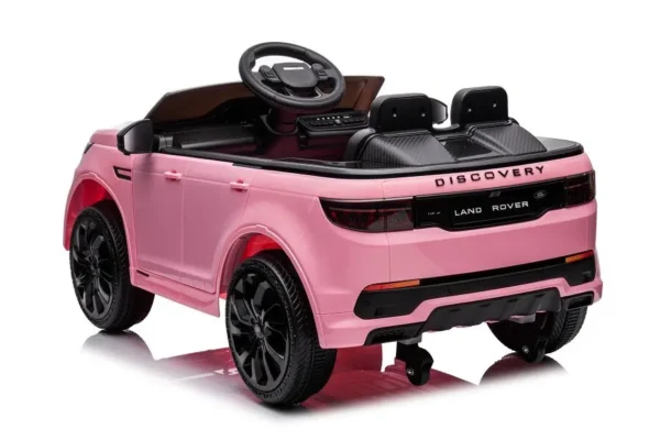 Kinderfahrzeug - Elektro Auto "Land Rover Discovery 5" - lizenziert - 12V7AH, 2 Motoren- 2,4Ghz Fernsteuerung, MP3, Ledersitz+EVA-Pink – Bild 4