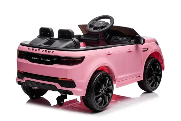 Kinderfahrzeug - Elektro Auto "Land Rover Discovery 5" - lizenziert - 12V7AH, 2 Motoren- 2,4Ghz Fernsteuerung, MP3, Ledersitz+EVA-Pink – Bild 7