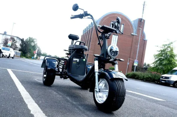 E-Scooter mit Straßenzulassung – drei Räder Trike 35km/120km Reichweite, 60V | 2000W | 20AH/40AH/50AH Akku CP3.1