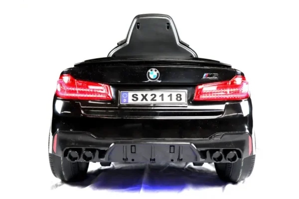 Elektro Kinderfahrzeug "BMW M5" - lizenziert - 12V7A Akku, 2 Motoren- 2,4Ghz Fernsteuerung, MP3, Ledersitz+EVA-Schwarz – Bild 11