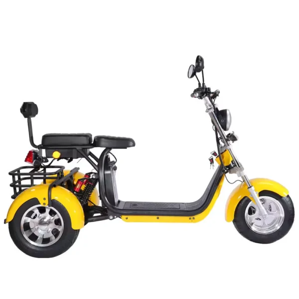 Coco Bike E-Scooter mit Straßenzulassung und drei Räder Trike ca. 35km Reichweite 60V | 2000W | 20AH Akku – Bild 2