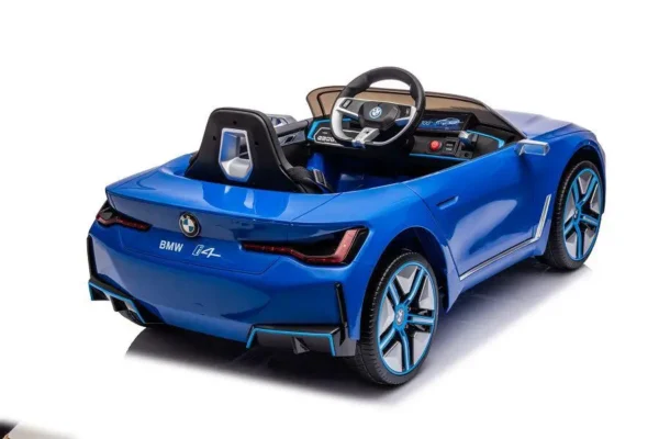 Elektro Kinderfahrzeug "BMW i4" - lizenziert - 12V7A Akku, 4 Motoren- 2,4Ghz Fernsteuerung, MP3, Ledersitz+EVA – Bild 25