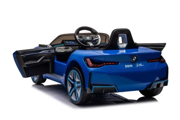 Elektro Kinderfahrzeug "BMW i4" - lizenziert - 12V7A Akku, 4 Motoren- 2,4Ghz Fernsteuerung, MP3, Ledersitz+EVA – Bild 32