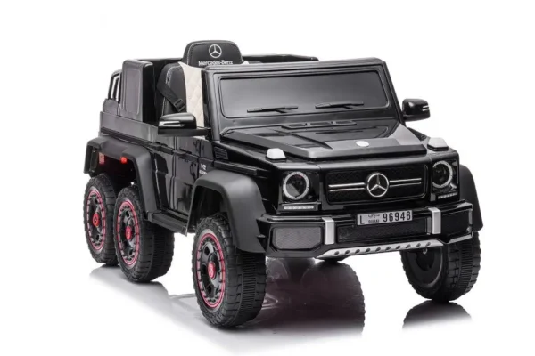 Kinderfahrzeug - Elektro Auto "Mercedes G63 AMG 6x6" - lizenziert - 12V7AH Akku + 2,4Ghz+Ledersitz+EVA-Schwarz – Bild 21