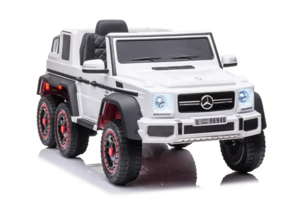 Kinderfahrzeug - Elektro Auto "Mercedes G63 AMG 6x6" - lizenziert - 12V7AH Akku + 2,4Ghz+Ledersitz+EVA-Schwarz – Bild 10