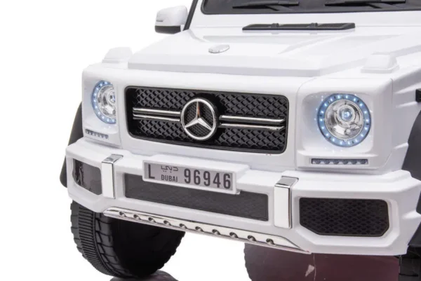 Kinderfahrzeug - Elektro Auto "Mercedes G63 AMG 6x6" - lizenziert - 12V7AH Akku + 2,4Ghz+Ledersitz+EVA-Schwarz – Bild 8