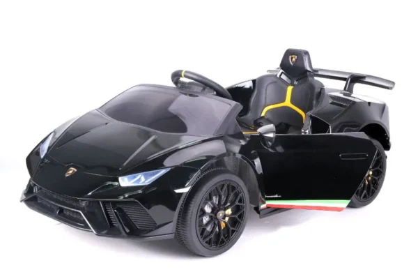 Elektro Kinderauto "Lamborghini Huracan" - lizenziert - 12V Akku, 2 Motoren- 2,4Ghz Fernsteuerung, MP3, Ledersitz+EVA