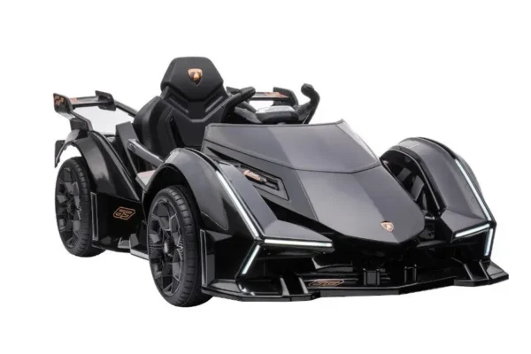 Kinderfahrzeug - Elektro Auto "Lamborghini V12 Vision Gran Turismo" - lizenziert - 12V7AH, 2 Motoren- 2,4Ghz Fernsteuerung, MP3, Ledersitz+EVA – Bild 14