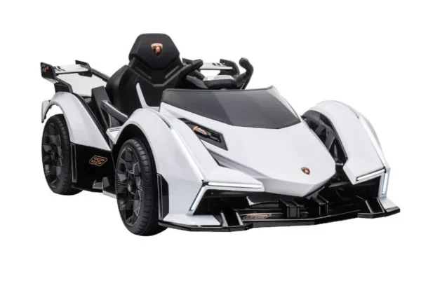 Kinderfahrzeug - Elektro Auto "Lamborghini V12 Vision Gran Turismo" - lizenziert - 12V7AH, 2 Motoren- 2,4Ghz Fernsteuerung, MP3, Ledersitz+EVA