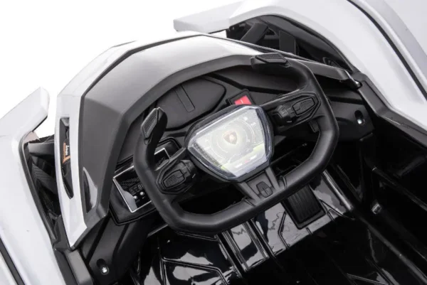 Kinderfahrzeug - Elektro Auto "Lamborghini V12 Vision Gran Turismo" - lizenziert - 12V7AH, 2 Motoren- 2,4Ghz Fernsteuerung, MP3, Ledersitz+EVA – Bild 2