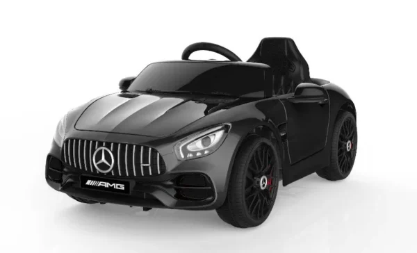 Kinderfahrzeug - Elektro Auto "Mercedes AMG GT" - lizenziert - 12V, 2 Motoren- 2,4Ghz, MP3, Ledersitz+EVA – Bild 3