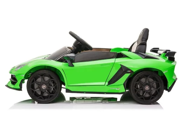 Kinderfahrzeug - Elektro Auto "Lamborghini Aventador SVJ" - lizenziert - 12V7AH, 2 Motoren- 2,4Ghz Fernsteuerung, MP3, Ledersitz+EVA -018 – Bild 8