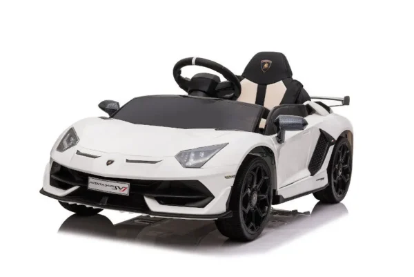 Kinderfahrzeug - Elektro Auto "Lamborghini Aventador SVJ" - lizenziert - 12V7AH, 2 Motoren- 2,4Ghz Fernsteuerung, MP3, Ledersitz+EVA -018 – Bild 5