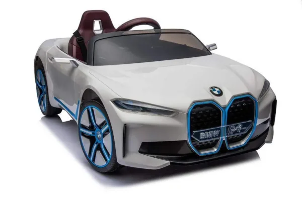 Elektro Kinderfahrzeug "BMW i4" - lizenziert - 12V7A Akku, 4 Motoren- 2,4Ghz Fernsteuerung, MP3, Ledersitz+EVA – Bild 11