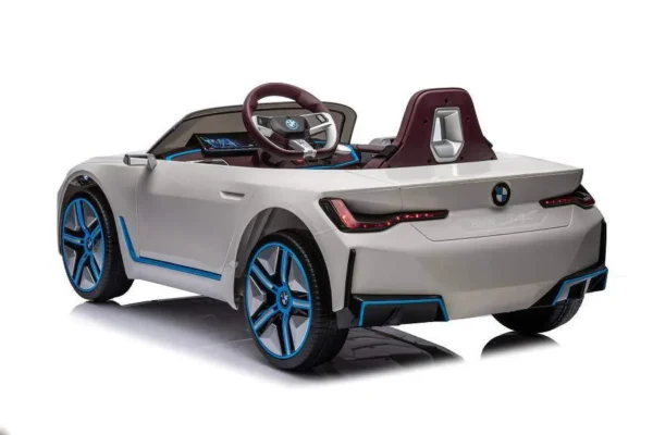 Elektro Kinderfahrzeug "BMW i4" - lizenziert - 12V7A Akku, 4 Motoren- 2,4Ghz Fernsteuerung, MP3, Ledersitz+EVA – Bild 10