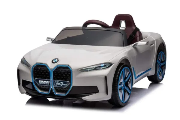 Elektro Kinderfahrzeug "BMW i4" - lizenziert - 12V7A Akku, 4 Motoren- 2,4Ghz Fernsteuerung, MP3, Ledersitz+EVA – Bild 8