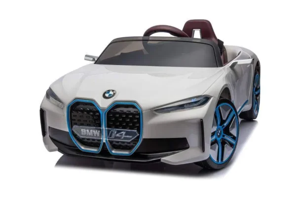 Elektro Kinderfahrzeug "BMW i4" - lizenziert - 12V7A Akku, 4 Motoren- 2,4Ghz Fernsteuerung, MP3, Ledersitz+EVA – Bild 6