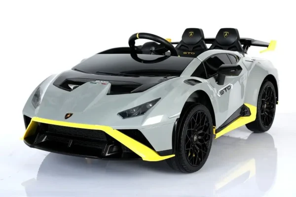 Elektro Kinderauto "Lamborghini Huracan STO" - lizenziert - 12V7A Akku, 2 Motoren- 2,4Ghz Fernsteuerung, MP3, Ledersitz+EVA – Bild 4