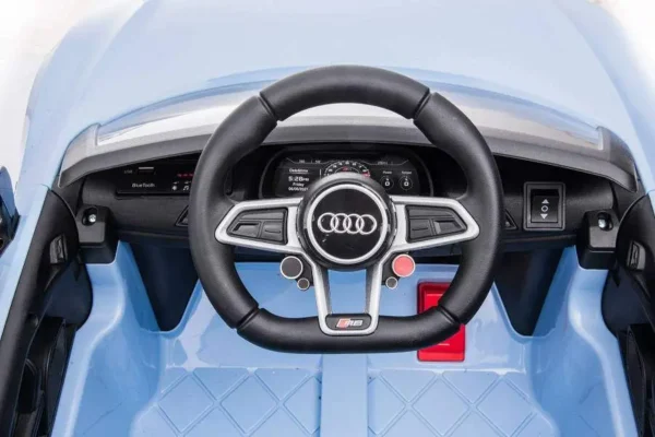 Kinderfahrzeug - Elektro Auto "Audi R8 Spyder" - lizenziert - 12V7AH Akku und 2 Motoren- 2,4Ghz + MP3 + Leder + EVA – Bild 18