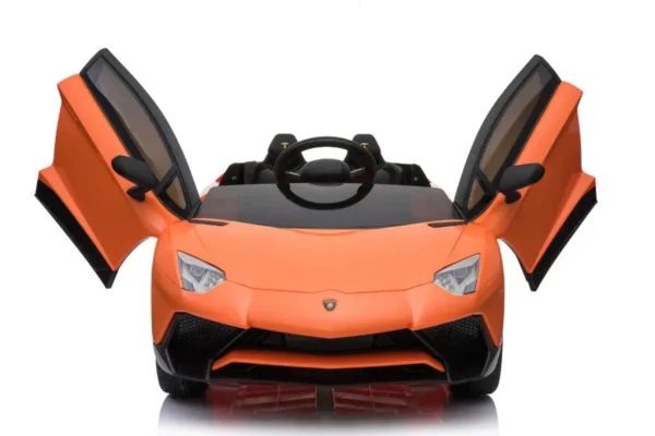 Kinderfahrzeug - Elektro Auto "Lamborghini Aventador SV" - lizenziert - 12V7AH, 2 Motoren- 2,4Ghz Fernsteuerung, MP3, Ledersitz+EVA – Bild 8