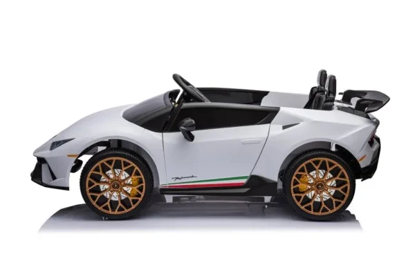 Kinderfahrzeug - Elektro Auto "Lamborghini Huracan Spider 2 Sitzer" - lizenziert - 12V10AH, 4 Motoren- 2,4Ghz Fernsteuerung, MP3, Ledersitz+EVA – Bild 5