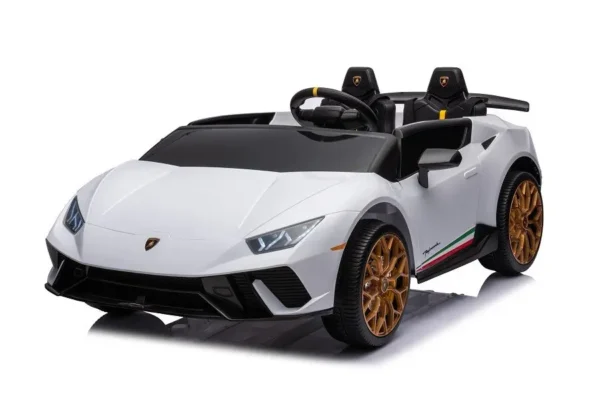Kinderfahrzeug - Elektro Auto "Lamborghini Huracan Spider 2 Sitzer" - lizenziert - 12V10AH, 4 Motoren- 2,4Ghz Fernsteuerung, MP3, Ledersitz+EVA – Bild 2